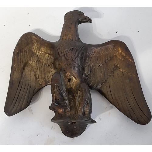 221 - Bronze Eagle Finial. 23cm wide