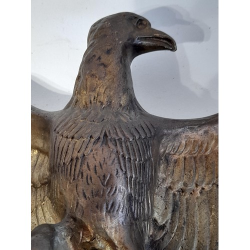 221 - Bronze Eagle Finial. 23cm wide