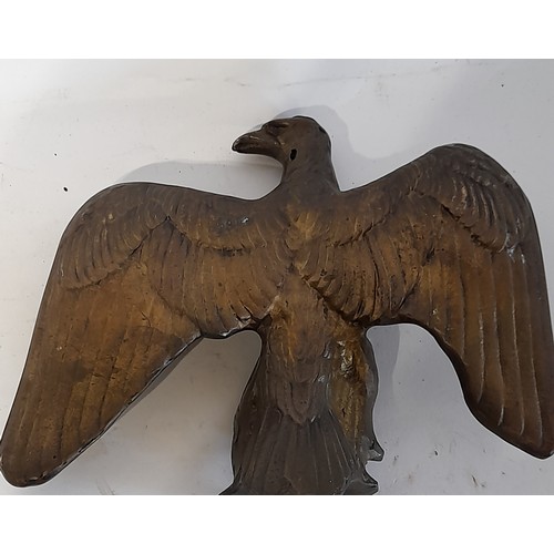 221 - Bronze Eagle Finial. 23cm wide