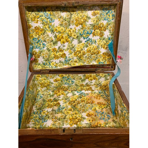 2 - Vintage Work / Sewing Box on Legs, 73cm high x 38cm wide