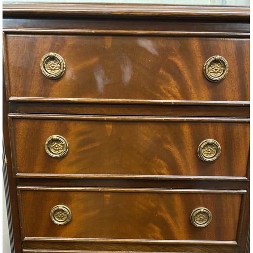 7 - Seven drawer Chest  , 36cm x 42cm x 94cm