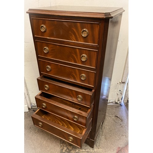 7 - Seven drawer Chest  , 36cm x 42cm x 94cm