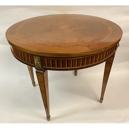 9 - Decorative Inlaid Drum Table 70cm Dia x 56cm high