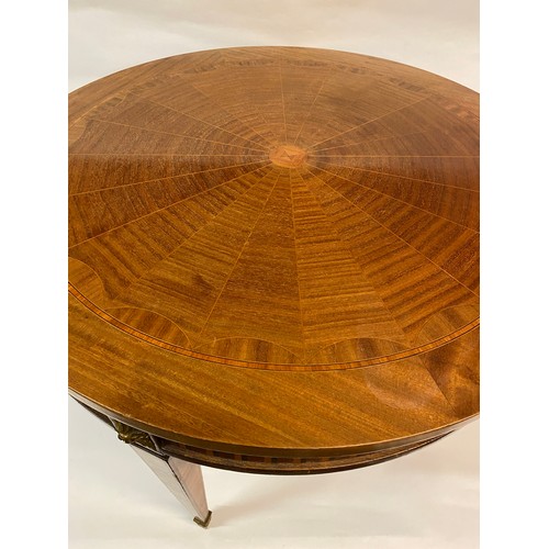 9 - Decorative Inlaid Drum Table 70cm Dia x 56cm high