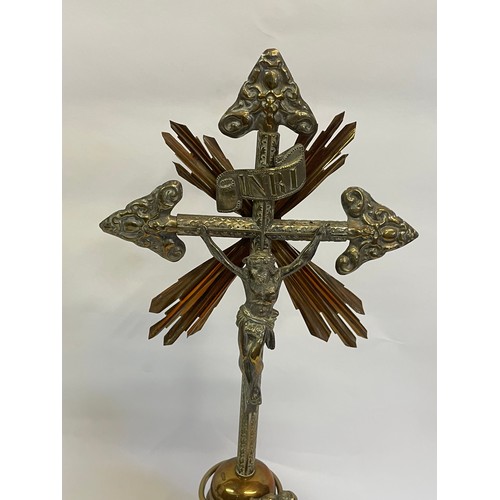 251 - Vintage French Crucifix 
48cms High