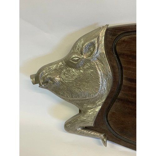 257 - Unusual Vintage Meat Serving Platter In The Form Of A Wild Boar
69 cms