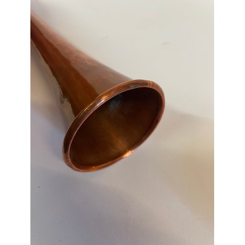 258 - Two Piece Copper Coaching Horn 
90 cms l