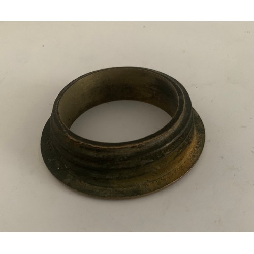 150 - Similar To Previous Lot
Antique Brass Beer Barrel Bung Collar From WORTHINGTON & Co , Burton
7.5 cms... 