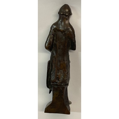 265 - Vintage Bronze Statue Of A Medieval Knight. 
27cms High