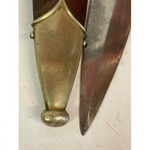 305 - German WW2 SA Dagger With Carl Eickhorn Solingen Maker Blade With A Double Sided Motto. The Eagle In... 