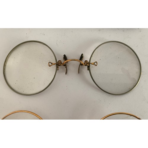 291 - 2 x Antique Pairs Of Pince Nez In Case