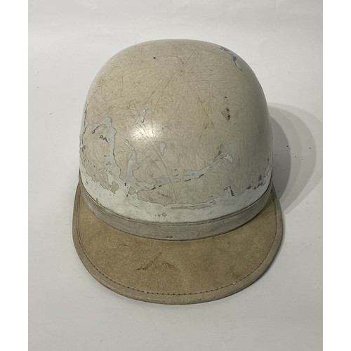 223 - Vintage Service Helmet / Motorcycle Crash Helmet. 27cm Length x 18cm Width x 13.5cm Height