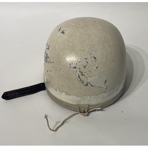 223 - Vintage Service Helmet / Motorcycle Crash Helmet. 27cm Length x 18cm Width x 13.5cm Height