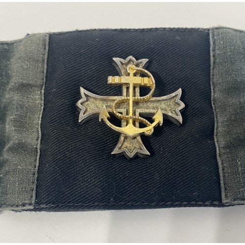 228 - Vintage Military Naval Shoulder Patch. 15cm Length