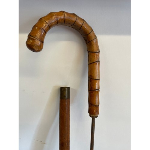 184 - Antique Bamboo Swordstick.