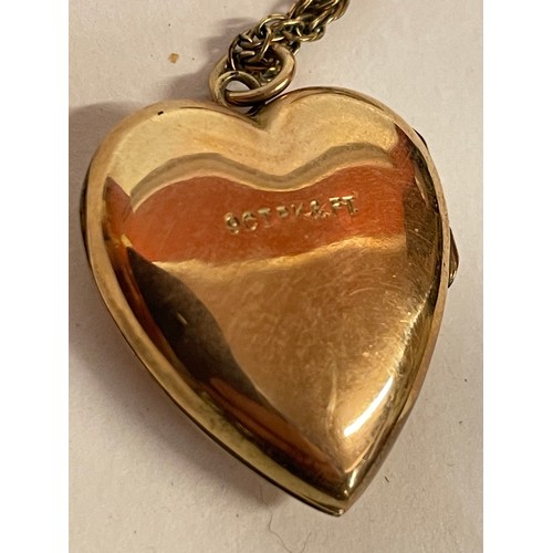 339A - 9ct Gold Pendant With A Gold Coloured Chain 6.5g