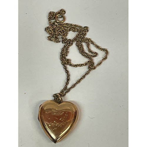 339A - 9ct Gold Pendant With A Gold Coloured Chain 6.5g