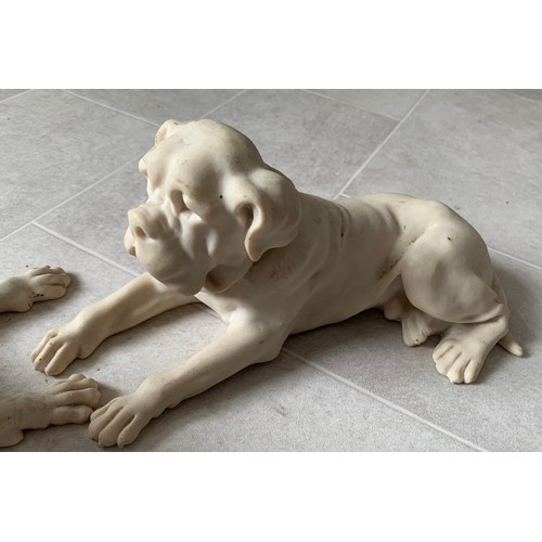 290 - Pair Of Large Composite Models Of Large Dogs
Both 31 cms l