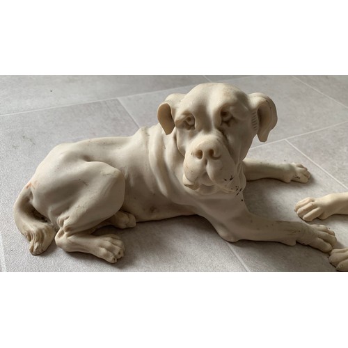 290 - Pair Of Large Composite Models Of Large Dogs
Both 31 cms l