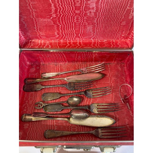 235 - Collection of Hallmarked Silver and Silver Plate Items to Include EPNS Cutlery, Local Interest Trink... 