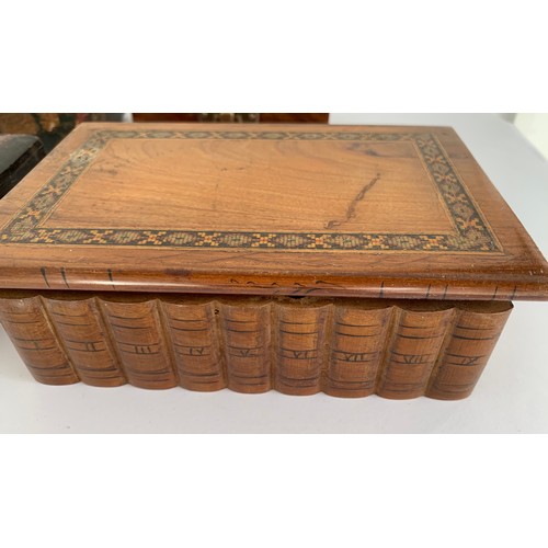 292 - Collection Of 4 Vintage Boxes To Include A Kashmir Trinket Box (14x10x6 cms)