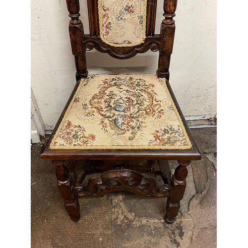 12 - Antique High Back Chair.