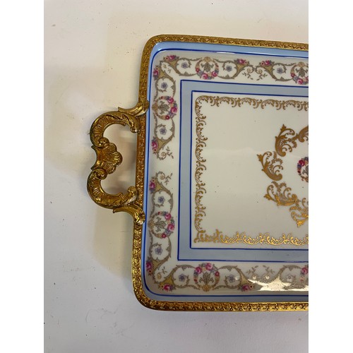 273 - Similar To Previous Lot 
Vintage Porcelain Tray By LIMOGE
34 x 21 cms