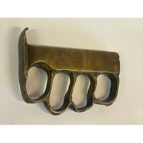 306 - US WW1 Trench Fighting Knuckle Duster / Cut Down  Trench  Knife.