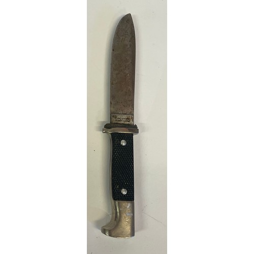 327 - Hitler Youth Knife, Schneidteufel Solngen Blade. 19.5cms (Badge Missing From Handle)