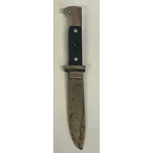 327 - Hitler Youth Knife, Schneidteufel Solngen Blade. 19.5cms (Badge Missing From Handle)