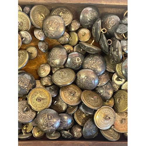 333 - A Large Selection Of Antique Military  Buttons.