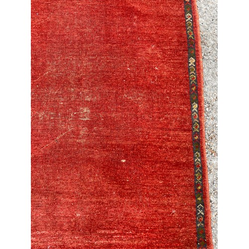 80 - Hand Made Ground Runner. 362 x 93 cms