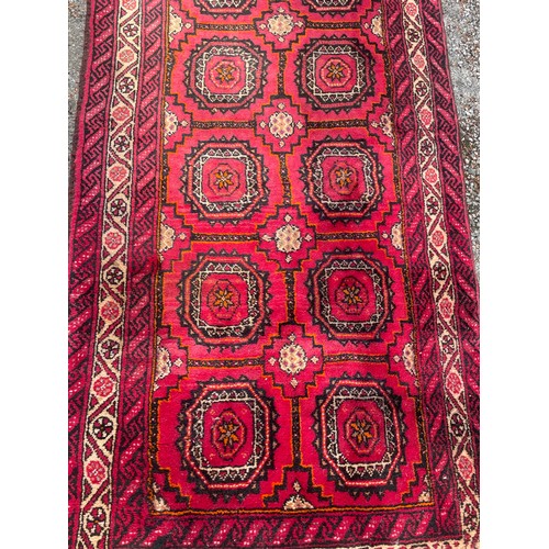 99 - Hand Made Decorative Iranian Belutch Ground Runner. 223 x 75 cms