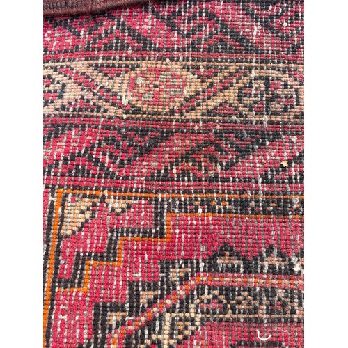 99 - Hand Made Decorative Iranian Belutch Ground Runner. 223 x 75 cms