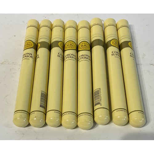 531 - Collection of Eight Packaged La Paz Corona Superior 100% Tobacco Cigars. 21cm Length