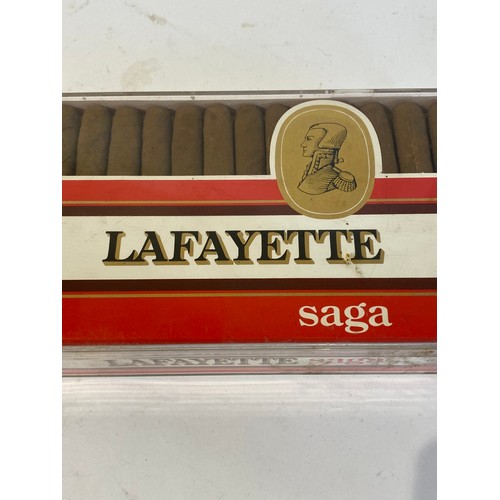 536 - Two Boxes of Vintage Cigars to Include a Complete Box of Lafayette Saga Cigars and Old Antwerp Selec... 