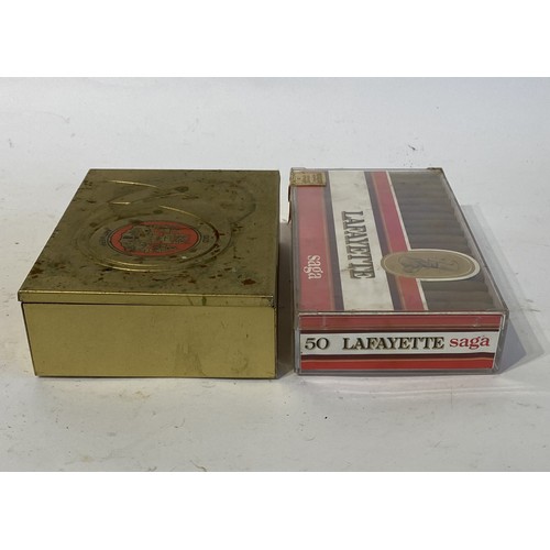 536 - Two Boxes of Vintage Cigars to Include a Complete Box of Lafayette Saga Cigars and Old Antwerp Selec... 