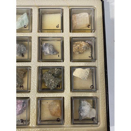 85 - Cased, Individually Displayed Gem Stones to Include Quartz, Amethyst, Limonite, Topaz Examples Etc. ... 