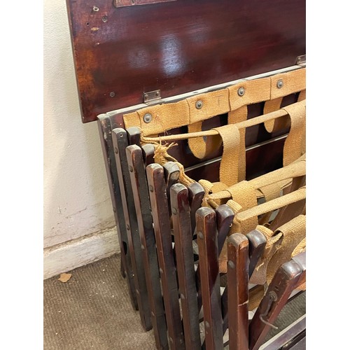 8 - Antique Folding  Campaign Bed.