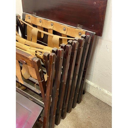 8 - Antique Folding  Campaign Bed.