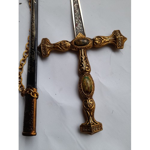 468 - Decorative sword and Scabbard, 83cm long