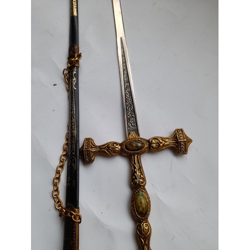 468 - Decorative sword and Scabbard, 83cm long