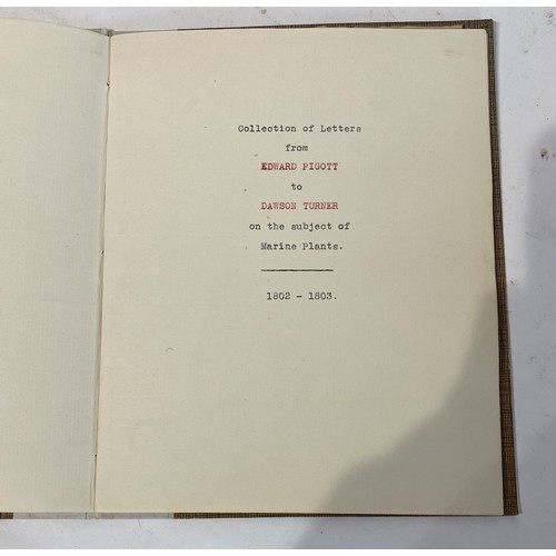 188 - Collection of Letters From Edward Pigott to Dawson Turner on The Subject of Marine Plants 1802 - 180... 