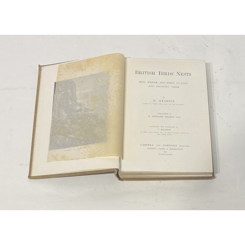 204 - British Birds Nests by R. Kearton Cloth Bound With Faded Cover