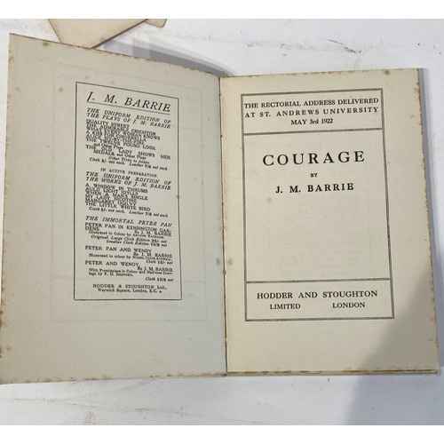 208 - Two Books, Three Gems in One Setting Book and Courage by J.M. Barrie