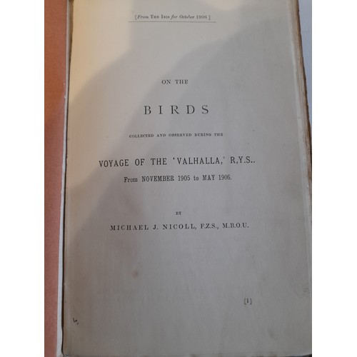 254 - 13 x books on various subjects to include 'on the BIRDS Collected and Observed during the Voyage of ... 