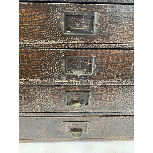 294 - Animal Skin Cover Specimen Cabinet With 8 Drawers Containing Contents of  Natural History, Taxidermy... 