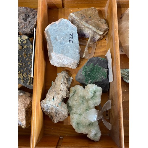 296 - Tray of Rock and Mineral Specimens  Etc.