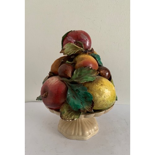 101 - Similar To Previous Lot
Vintage Italian Majolica Faience Art Fruit Form Centrepiece
18 cms diameter ... 