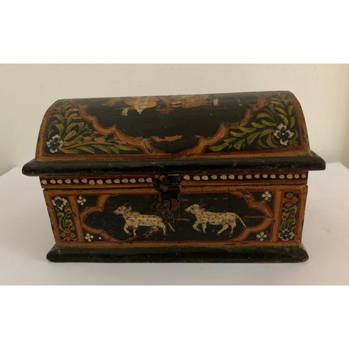 102 - Antique Indian Dome Top Mughal Trinket Trunk
18 x 10 x 10.5 cms h